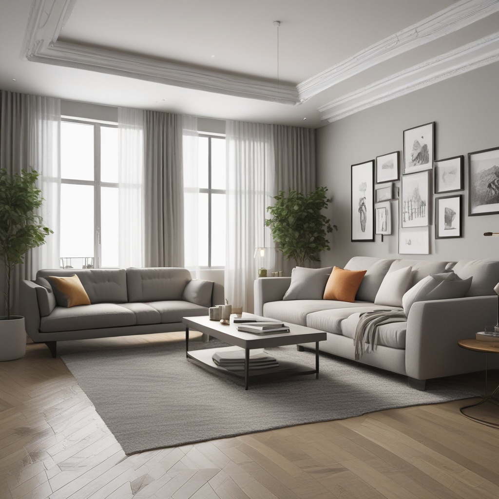Interactive 3D model of interior design